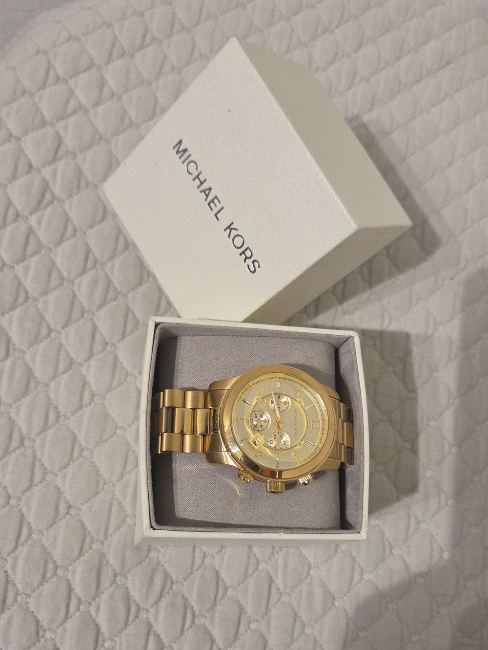 Michael Kors Gold-Tone Men’s Chronograph Bracelet Watch